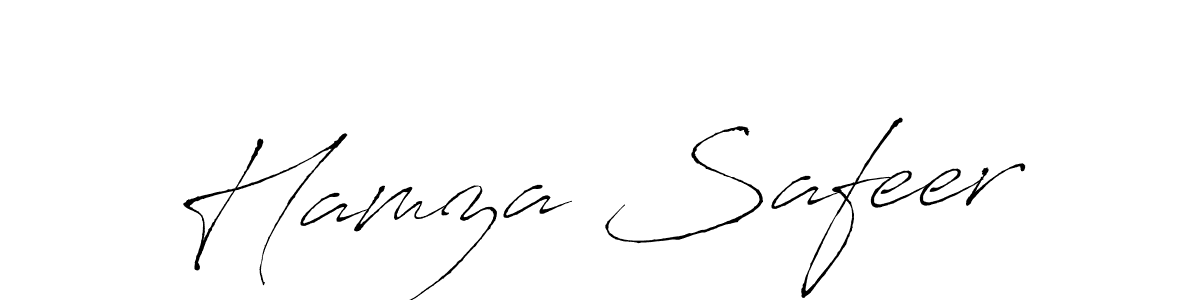 Similarly Antro_Vectra is the best handwritten signature design. Signature creator online .You can use it as an online autograph creator for name Hamza Safeer. Hamza Safeer signature style 6 images and pictures png