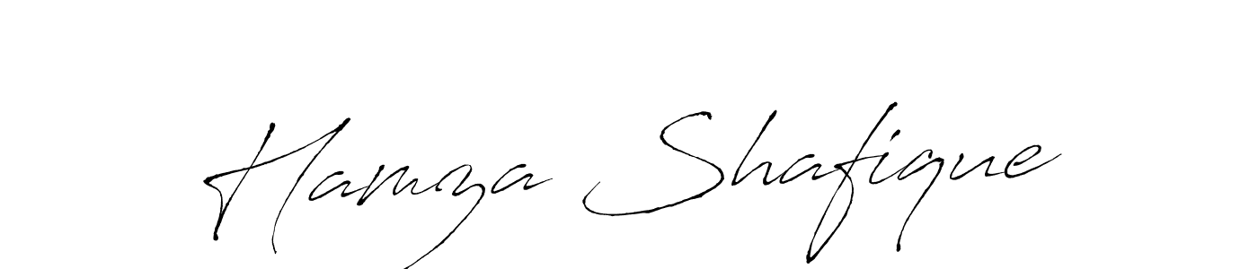 Hamza Shafique stylish signature style. Best Handwritten Sign (Antro_Vectra) for my name. Handwritten Signature Collection Ideas for my name Hamza Shafique. Hamza Shafique signature style 6 images and pictures png