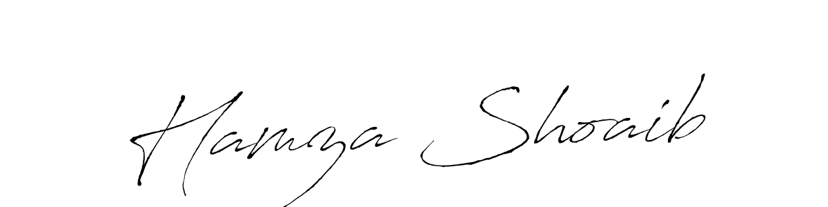 This is the best signature style for the Hamza Shoaib name. Also you like these signature font (Antro_Vectra). Mix name signature. Hamza Shoaib signature style 6 images and pictures png