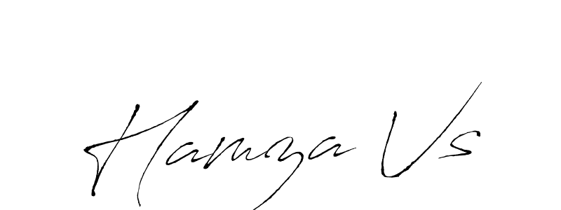 Make a beautiful signature design for name Hamza Vs. With this signature (Antro_Vectra) style, you can create a handwritten signature for free. Hamza Vs signature style 6 images and pictures png