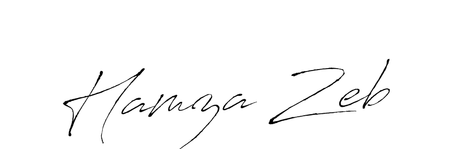 Create a beautiful signature design for name Hamza Zeb. With this signature (Antro_Vectra) fonts, you can make a handwritten signature for free. Hamza Zeb signature style 6 images and pictures png