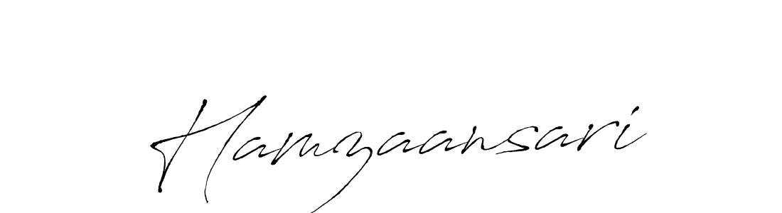 How to make Hamzaansari name signature. Use Antro_Vectra style for creating short signs online. This is the latest handwritten sign. Hamzaansari signature style 6 images and pictures png