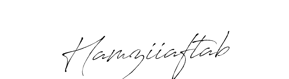 Make a beautiful signature design for name Hamziiaftab. With this signature (Antro_Vectra) style, you can create a handwritten signature for free. Hamziiaftab signature style 6 images and pictures png