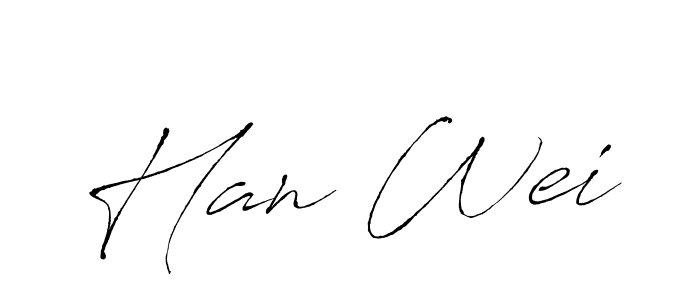Antro_Vectra is a professional signature style that is perfect for those who want to add a touch of class to their signature. It is also a great choice for those who want to make their signature more unique. Get Han Wei name to fancy signature for free. Han Wei signature style 6 images and pictures png