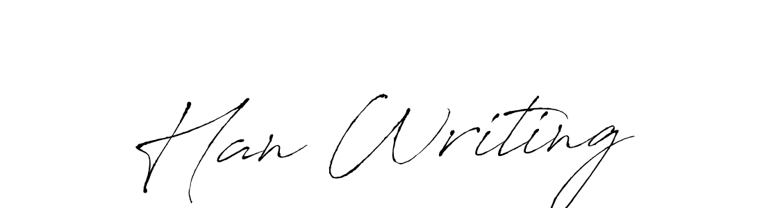 Use a signature maker to create a handwritten signature online. With this signature software, you can design (Antro_Vectra) your own signature for name Han Writing. Han Writing signature style 6 images and pictures png