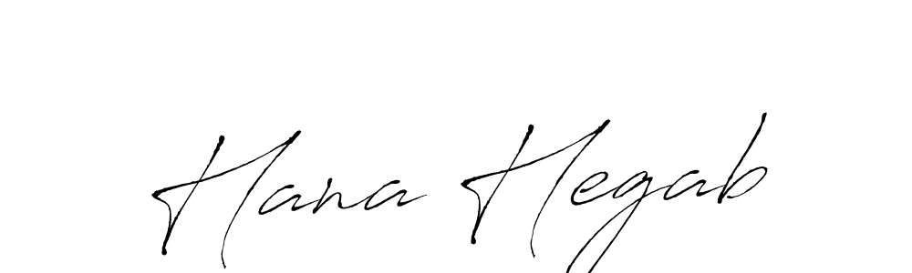 Hana Hegab stylish signature style. Best Handwritten Sign (Antro_Vectra) for my name. Handwritten Signature Collection Ideas for my name Hana Hegab. Hana Hegab signature style 6 images and pictures png