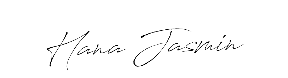 This is the best signature style for the Hana Jasmin name. Also you like these signature font (Antro_Vectra). Mix name signature. Hana Jasmin signature style 6 images and pictures png