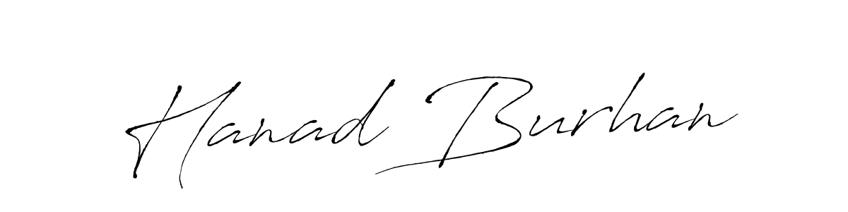 How to make Hanad Burhan name signature. Use Antro_Vectra style for creating short signs online. This is the latest handwritten sign. Hanad Burhan signature style 6 images and pictures png