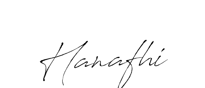 Design your own signature with our free online signature maker. With this signature software, you can create a handwritten (Antro_Vectra) signature for name Hanafhi. Hanafhi signature style 6 images and pictures png