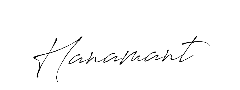 Design your own signature with our free online signature maker. With this signature software, you can create a handwritten (Antro_Vectra) signature for name Hanamant. Hanamant signature style 6 images and pictures png