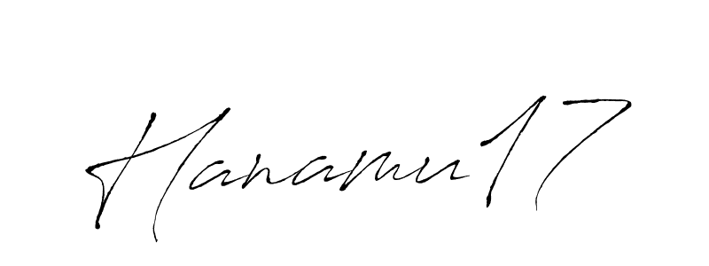Use a signature maker to create a handwritten signature online. With this signature software, you can design (Antro_Vectra) your own signature for name Hanamu17. Hanamu17 signature style 6 images and pictures png