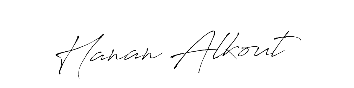 You should practise on your own different ways (Antro_Vectra) to write your name (Hanan Alkout) in signature. don't let someone else do it for you. Hanan Alkout signature style 6 images and pictures png