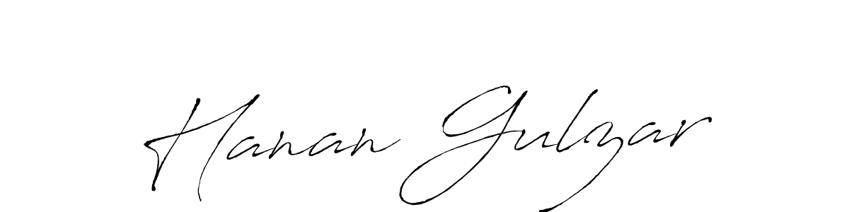 Design your own signature with our free online signature maker. With this signature software, you can create a handwritten (Antro_Vectra) signature for name Hanan Gulzar. Hanan Gulzar signature style 6 images and pictures png