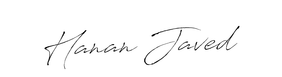 Hanan Javed stylish signature style. Best Handwritten Sign (Antro_Vectra) for my name. Handwritten Signature Collection Ideas for my name Hanan Javed. Hanan Javed signature style 6 images and pictures png