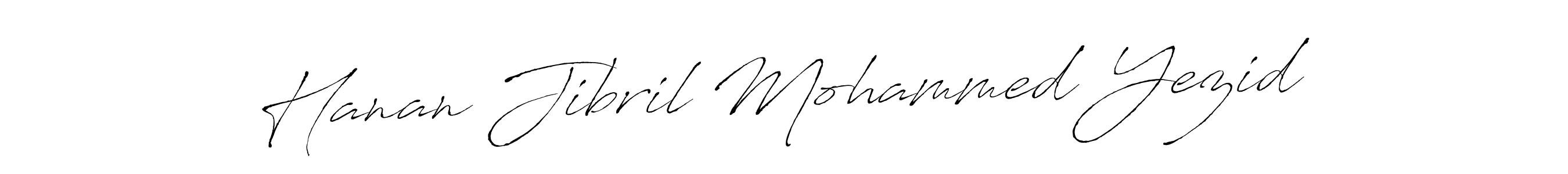 Also we have Hanan Jibril Mohammed Yezid name is the best signature style. Create professional handwritten signature collection using Antro_Vectra autograph style. Hanan Jibril Mohammed Yezid signature style 6 images and pictures png