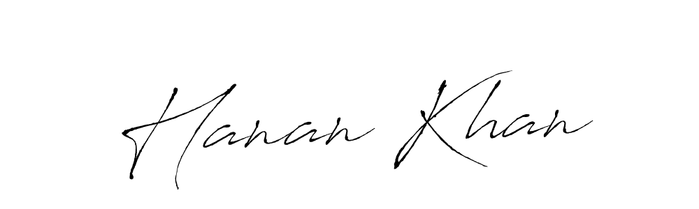 Hanan Khan stylish signature style. Best Handwritten Sign (Antro_Vectra) for my name. Handwritten Signature Collection Ideas for my name Hanan Khan. Hanan Khan signature style 6 images and pictures png