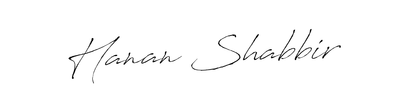 Also You can easily find your signature by using the search form. We will create Hanan Shabbir name handwritten signature images for you free of cost using Antro_Vectra sign style. Hanan Shabbir signature style 6 images and pictures png