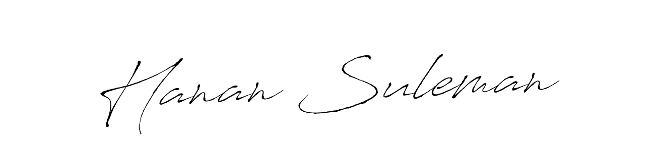 The best way (Antro_Vectra) to make a short signature is to pick only two or three words in your name. The name Hanan Suleman include a total of six letters. For converting this name. Hanan Suleman signature style 6 images and pictures png