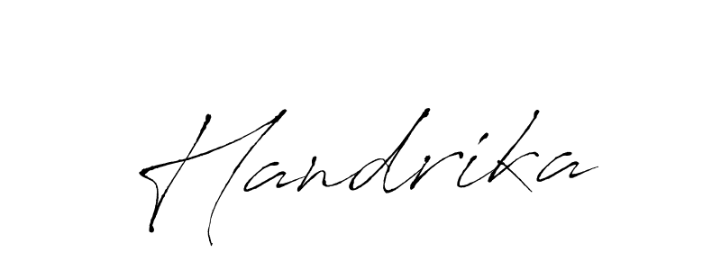 Antro_Vectra is a professional signature style that is perfect for those who want to add a touch of class to their signature. It is also a great choice for those who want to make their signature more unique. Get Handrika name to fancy signature for free. Handrika signature style 6 images and pictures png