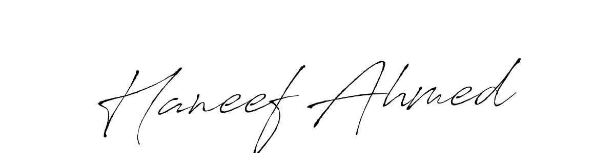 Also we have Haneef Ahmed name is the best signature style. Create professional handwritten signature collection using Antro_Vectra autograph style. Haneef Ahmed signature style 6 images and pictures png