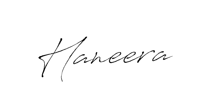 Make a beautiful signature design for name Haneera. With this signature (Antro_Vectra) style, you can create a handwritten signature for free. Haneera signature style 6 images and pictures png