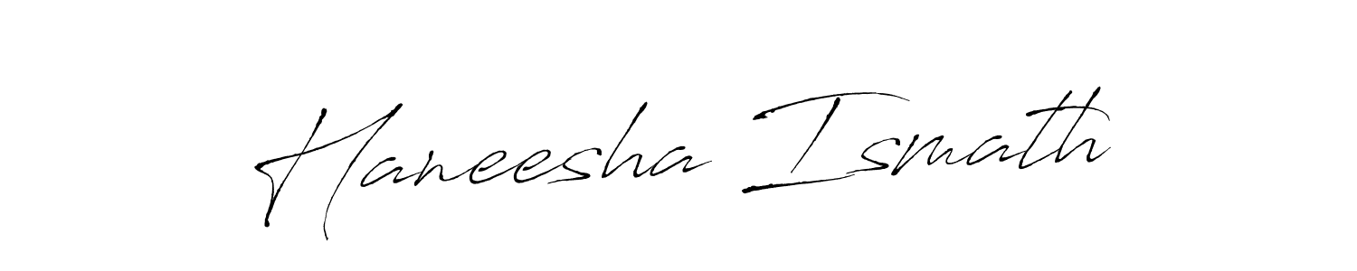 Haneesha Ismath stylish signature style. Best Handwritten Sign (Antro_Vectra) for my name. Handwritten Signature Collection Ideas for my name Haneesha Ismath. Haneesha Ismath signature style 6 images and pictures png
