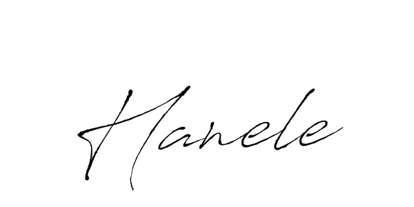 How to make Hanele name signature. Use Antro_Vectra style for creating short signs online. This is the latest handwritten sign. Hanele signature style 6 images and pictures png