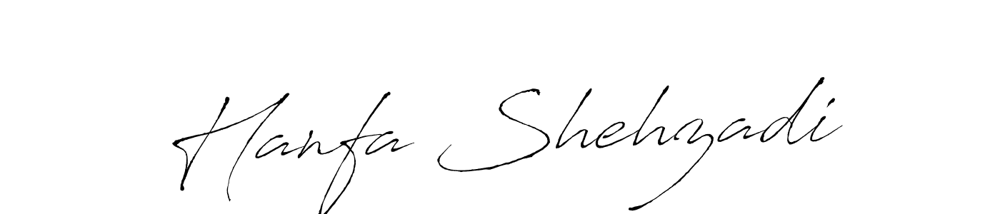 Make a beautiful signature design for name Hanfa Shehzadi. With this signature (Antro_Vectra) style, you can create a handwritten signature for free. Hanfa Shehzadi signature style 6 images and pictures png
