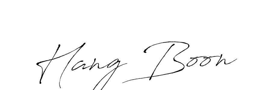 How to make Hang Boon signature? Antro_Vectra is a professional autograph style. Create handwritten signature for Hang Boon name. Hang Boon signature style 6 images and pictures png