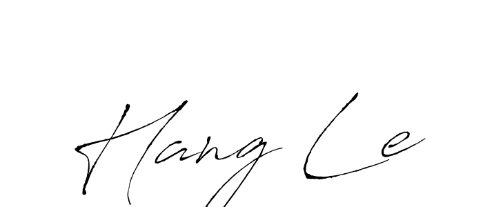 Hang Le stylish signature style. Best Handwritten Sign (Antro_Vectra) for my name. Handwritten Signature Collection Ideas for my name Hang Le. Hang Le signature style 6 images and pictures png