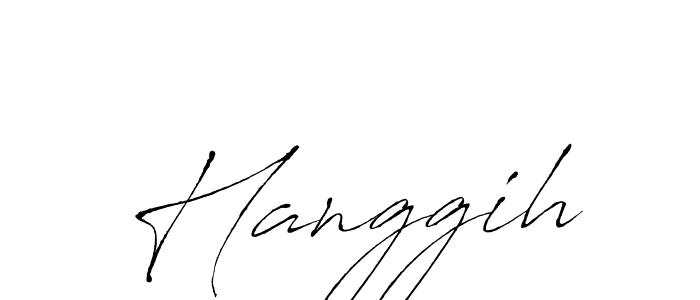 Hanggih stylish signature style. Best Handwritten Sign (Antro_Vectra) for my name. Handwritten Signature Collection Ideas for my name Hanggih. Hanggih signature style 6 images and pictures png