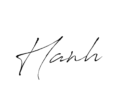 Make a beautiful signature design for name Hanh. With this signature (Antro_Vectra) style, you can create a handwritten signature for free. Hanh signature style 6 images and pictures png