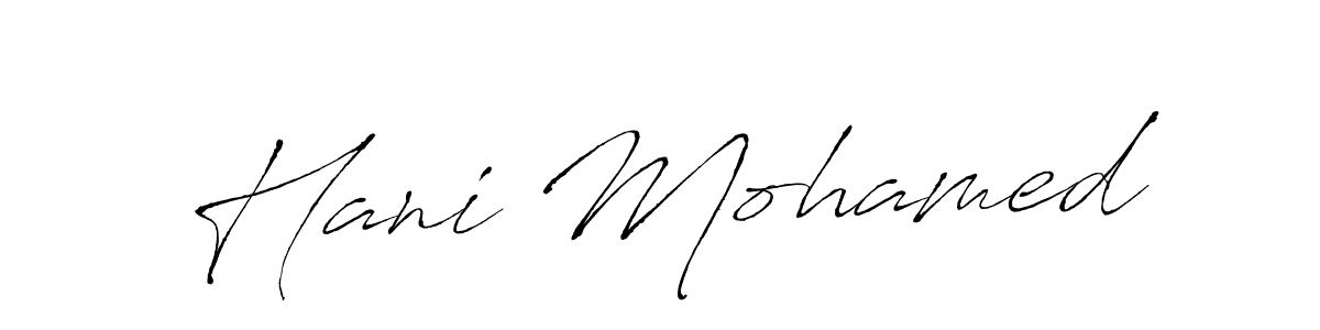 Also You can easily find your signature by using the search form. We will create Hani Mohamed name handwritten signature images for you free of cost using Antro_Vectra sign style. Hani Mohamed signature style 6 images and pictures png