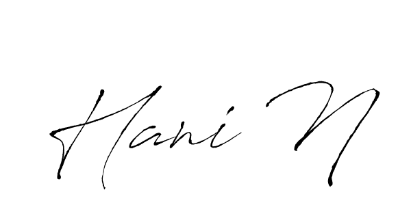 It looks lik you need a new signature style for name Hani N. Design unique handwritten (Antro_Vectra) signature with our free signature maker in just a few clicks. Hani N signature style 6 images and pictures png