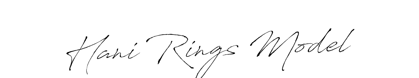 How to make Hani Rings Model name signature. Use Antro_Vectra style for creating short signs online. This is the latest handwritten sign. Hani Rings Model signature style 6 images and pictures png