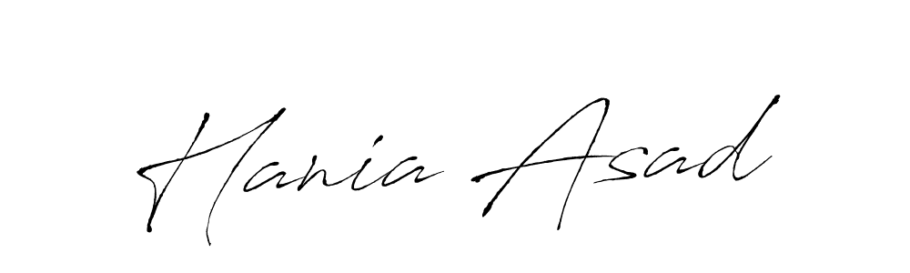 Make a beautiful signature design for name Hania Asad. With this signature (Antro_Vectra) style, you can create a handwritten signature for free. Hania Asad signature style 6 images and pictures png