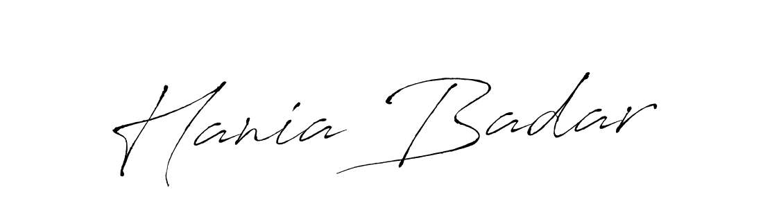 It looks lik you need a new signature style for name Hania Badar. Design unique handwritten (Antro_Vectra) signature with our free signature maker in just a few clicks. Hania Badar signature style 6 images and pictures png