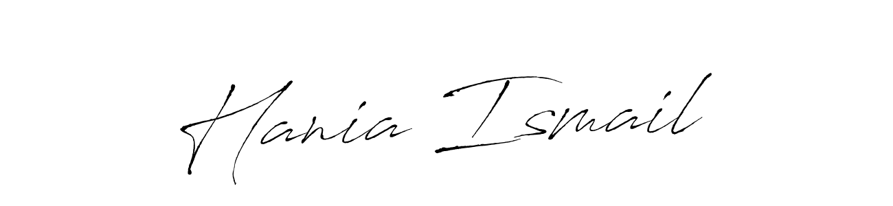 The best way (Antro_Vectra) to make a short signature is to pick only two or three words in your name. The name Hania Ismail  include a total of six letters. For converting this name. Hania Ismail  signature style 6 images and pictures png