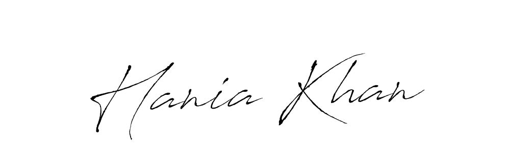 How to make Hania Khan name signature. Use Antro_Vectra style for creating short signs online. This is the latest handwritten sign. Hania Khan signature style 6 images and pictures png