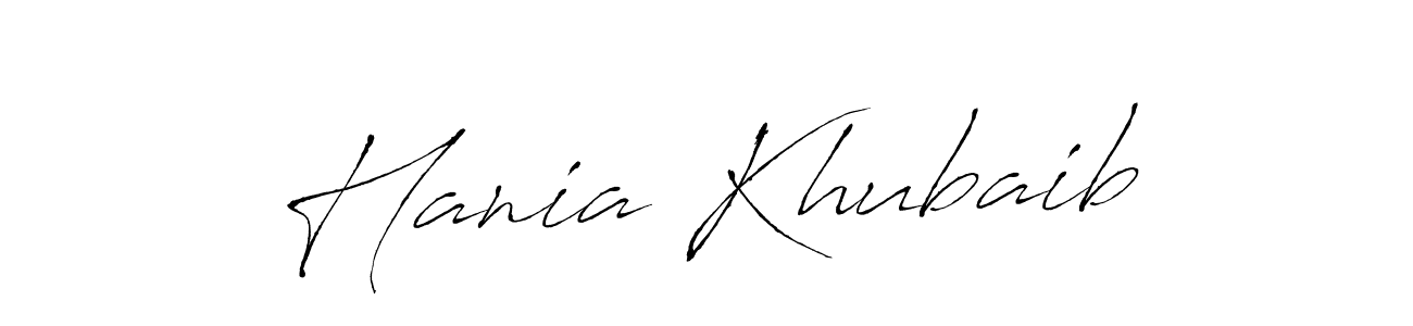 This is the best signature style for the Hania Khubaib name. Also you like these signature font (Antro_Vectra). Mix name signature. Hania Khubaib signature style 6 images and pictures png