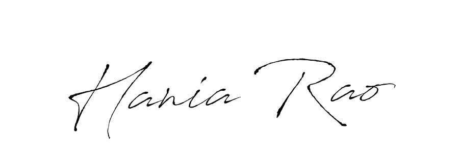 Design your own signature with our free online signature maker. With this signature software, you can create a handwritten (Antro_Vectra) signature for name Hania Rao. Hania Rao signature style 6 images and pictures png