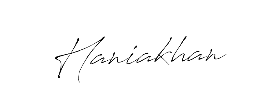 How to make Haniakhan name signature. Use Antro_Vectra style for creating short signs online. This is the latest handwritten sign. Haniakhan signature style 6 images and pictures png