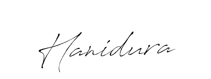 You should practise on your own different ways (Antro_Vectra) to write your name (Hanidura) in signature. don't let someone else do it for you. Hanidura signature style 6 images and pictures png