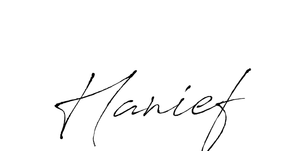 Use a signature maker to create a handwritten signature online. With this signature software, you can design (Antro_Vectra) your own signature for name Hanief. Hanief signature style 6 images and pictures png
