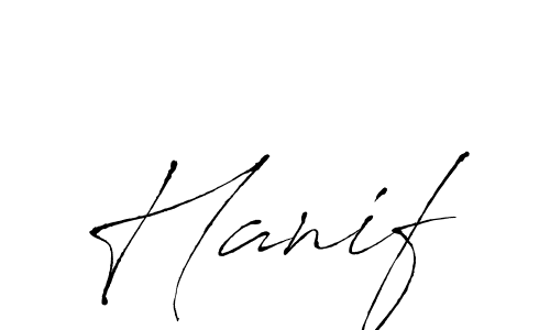 Make a beautiful signature design for name Hanif. Use this online signature maker to create a handwritten signature for free. Hanif signature style 6 images and pictures png