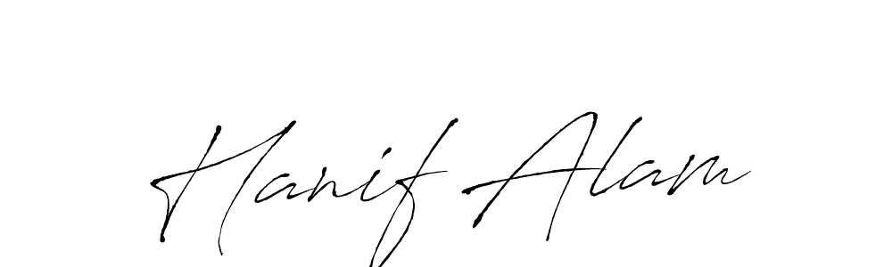 Also You can easily find your signature by using the search form. We will create Hanif Alam name handwritten signature images for you free of cost using Antro_Vectra sign style. Hanif Alam signature style 6 images and pictures png