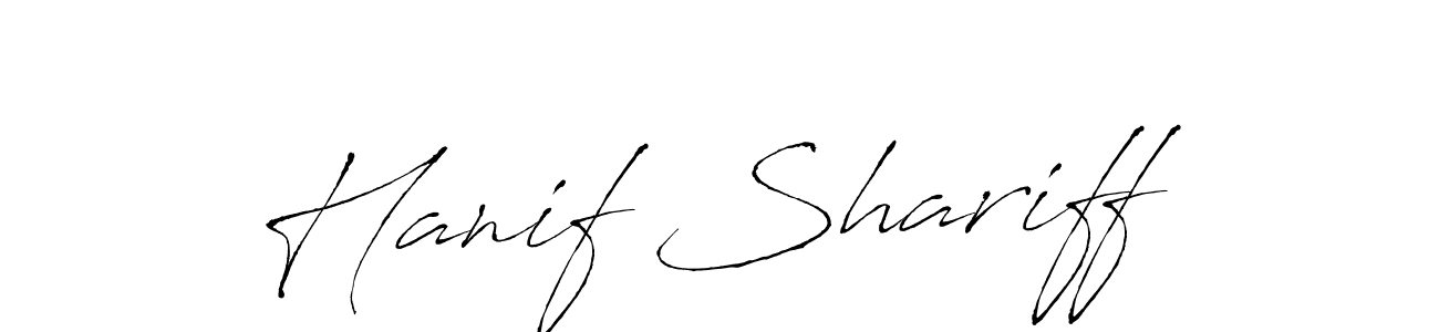 It looks lik you need a new signature style for name Hanif Shariff. Design unique handwritten (Antro_Vectra) signature with our free signature maker in just a few clicks. Hanif Shariff signature style 6 images and pictures png