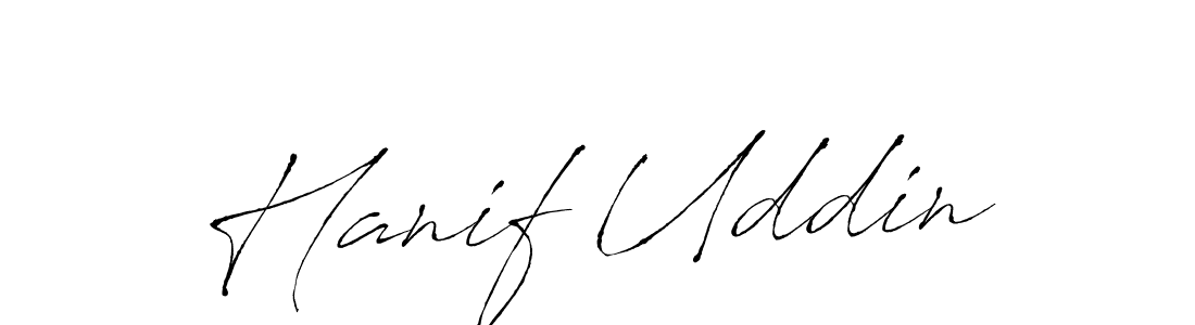 Use a signature maker to create a handwritten signature online. With this signature software, you can design (Antro_Vectra) your own signature for name Hanif Uddin. Hanif Uddin signature style 6 images and pictures png