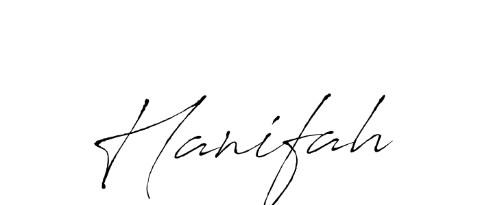 Hanifah stylish signature style. Best Handwritten Sign (Antro_Vectra) for my name. Handwritten Signature Collection Ideas for my name Hanifah. Hanifah signature style 6 images and pictures png