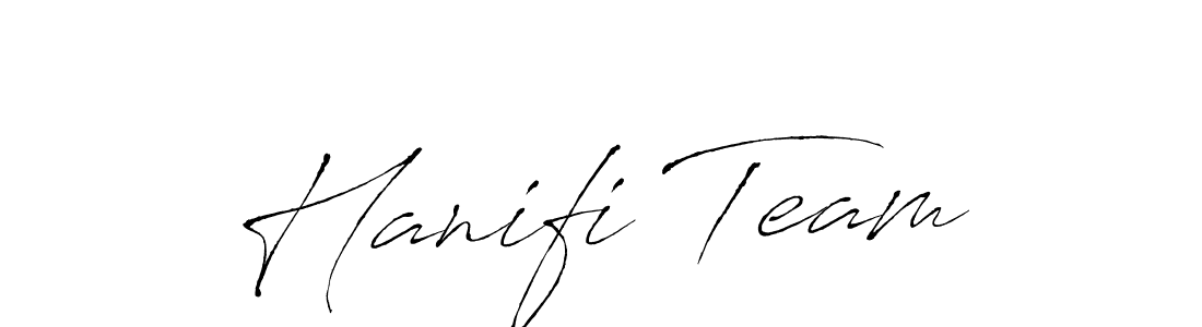 Similarly Antro_Vectra is the best handwritten signature design. Signature creator online .You can use it as an online autograph creator for name Hanifi Team. Hanifi Team signature style 6 images and pictures png